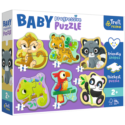 Exotische Tiere Primo Baby Puzzle in