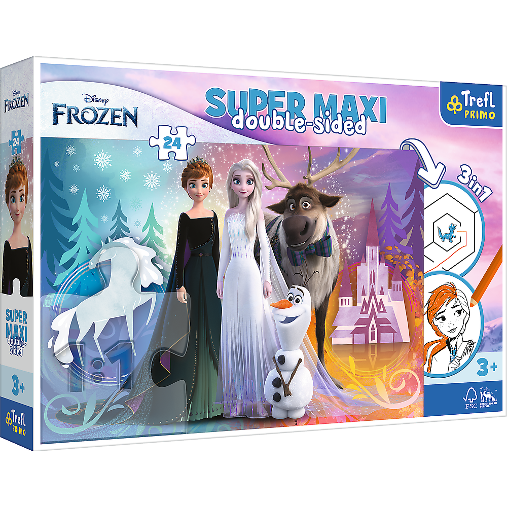Disney Frozen Primo Super Maxi Puzzle und Malvorlage