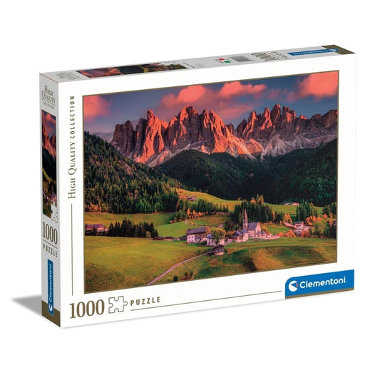 Puzzle High Quality Collection Sonnenuntergang über Val di Funes