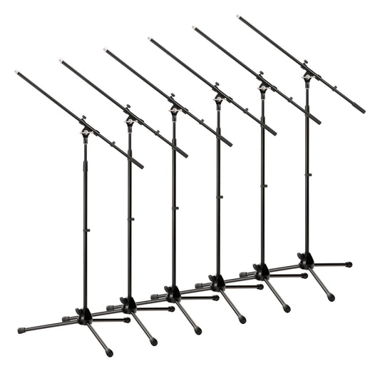 Produktbild von Pronomic MS-15 Pro Mikrofonstativ mit Galgen 6 x Set