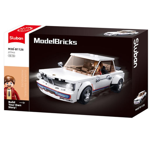 Sluban Modell Auto klassisch weiß