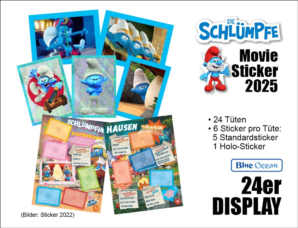 Die Schlümpfe Movie Sticker er DISPLAY