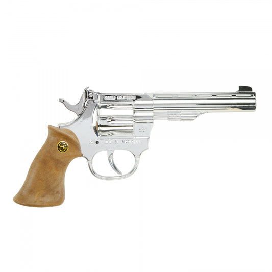 Schroedel Spielzeugpistole Kadett silber braun