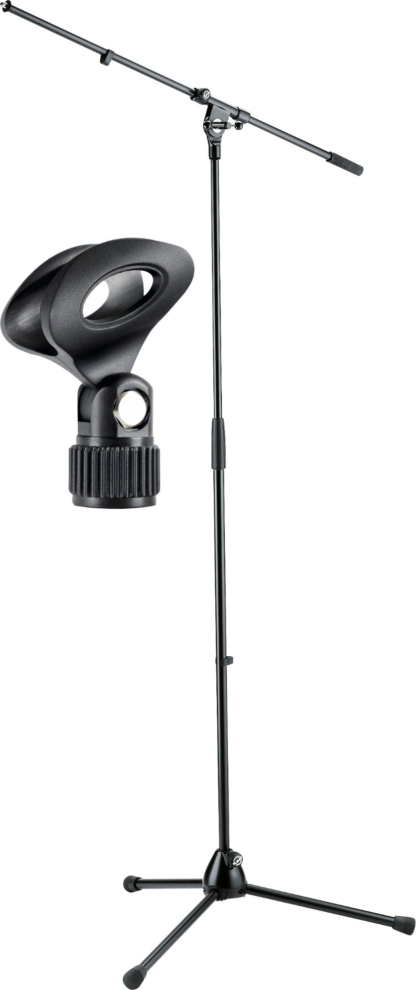 Produktbild von K&M 210/2 Mikrofonstativ Schwarz Set inkl. Klemme