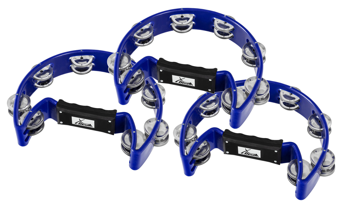 Produktbild von 3er Set XDrum TM-1 Hand Tambourin Blau