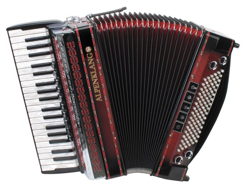 Produktbild von Alpenklang Pro Akkordeon IV 96 MHR Shadow Red