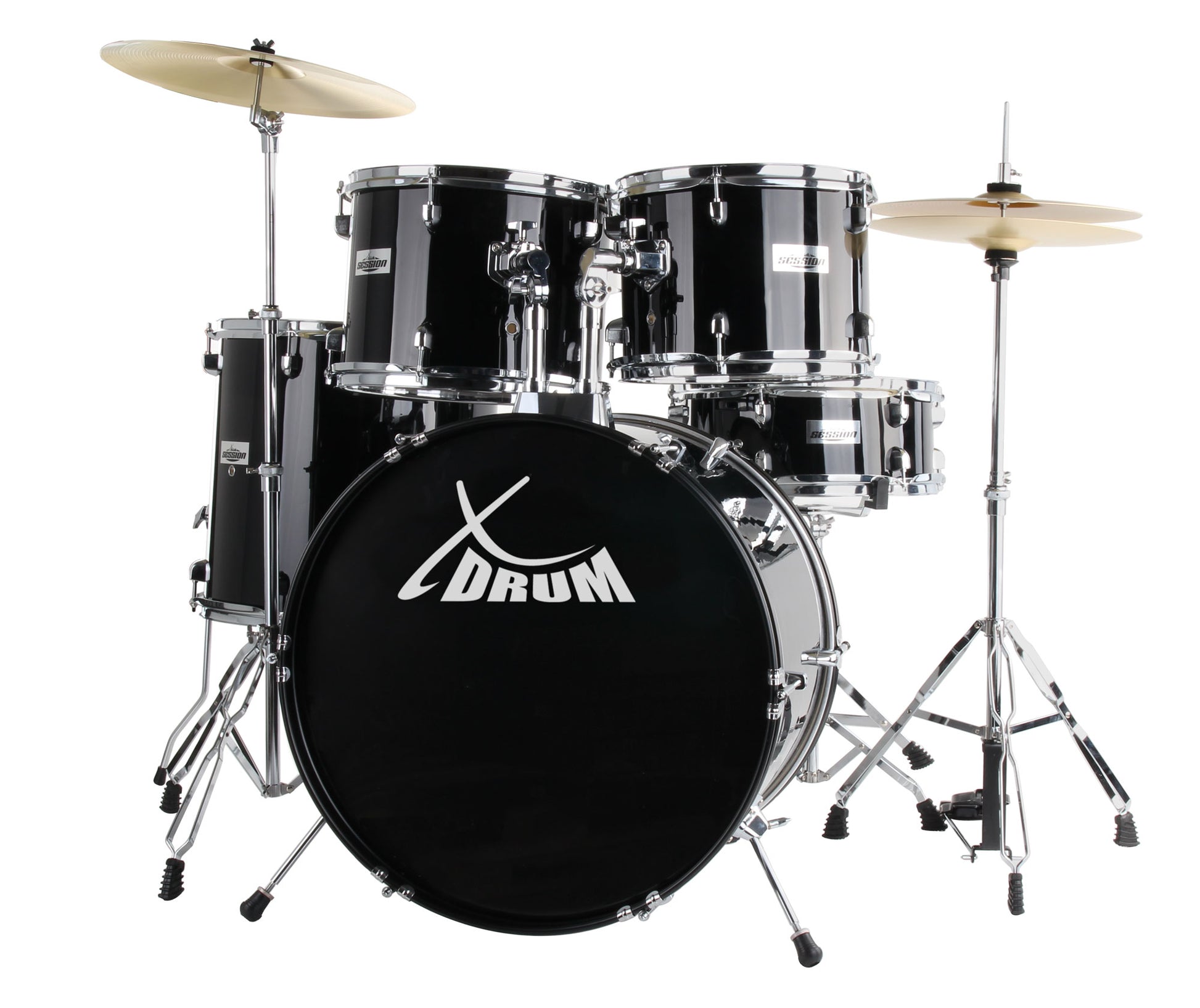 Produktbild von XDrum Semi 22" Standard Schlagzeug Midnight Black inkl. Schule