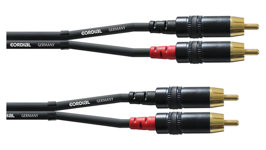 Produktbild von Cordial CFU 3 CC Cinchkabel 3 Meter Paar