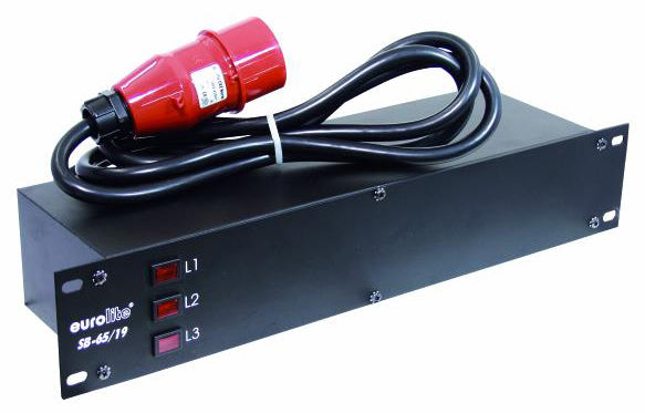 Produktbild von Eurolite SB-65/19 CEE-Stromverteiler 19"