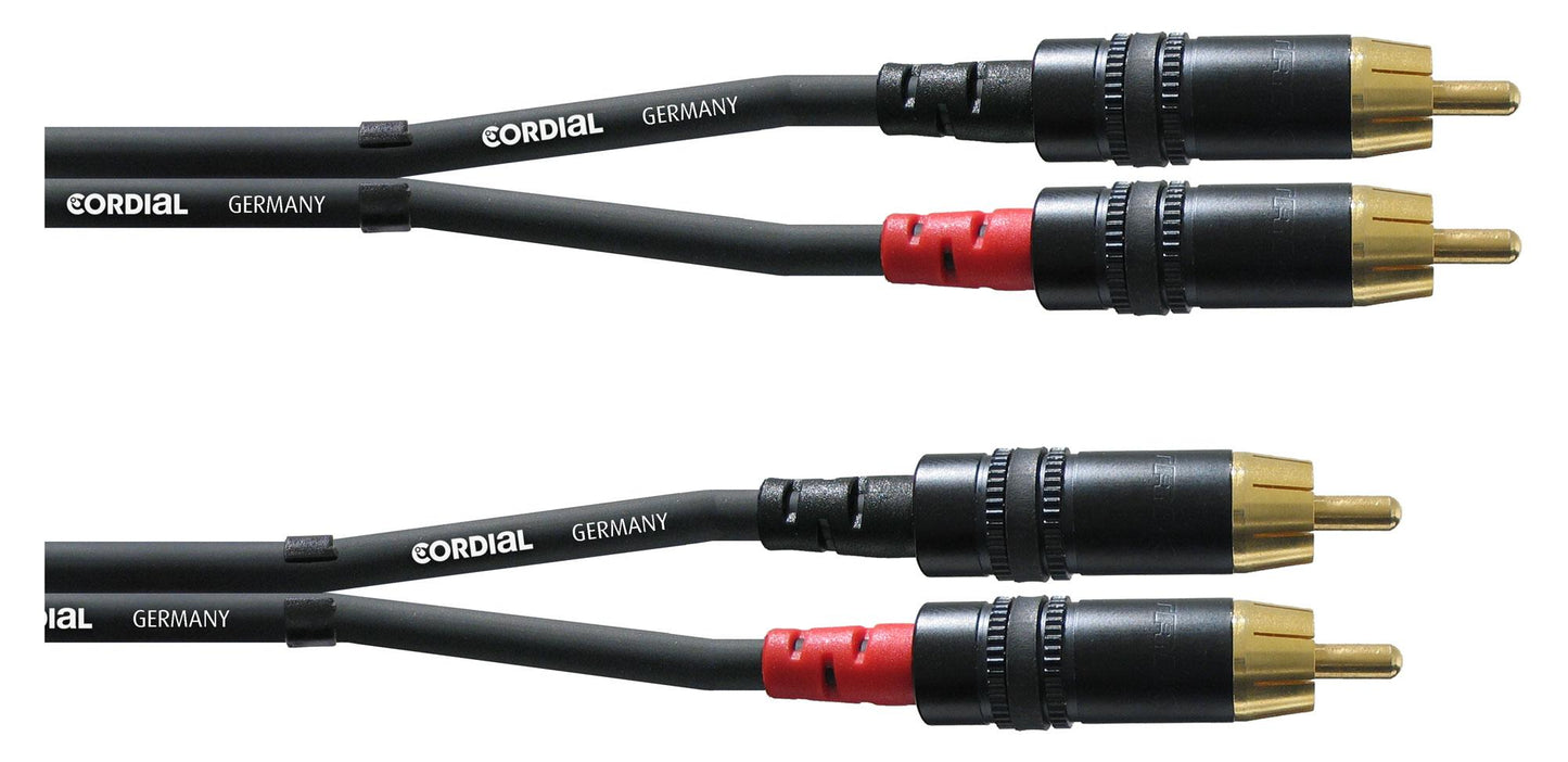 Produktbild von Cordial CFU 1,5 CC Cinchkabel 1,5 m Schwarz