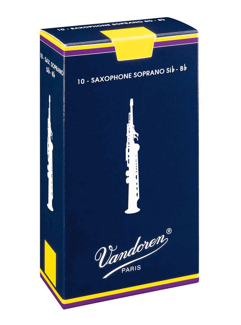 Produktbild von Vandoren Classic Blau Sopransax Blätter (3) 10er Pack