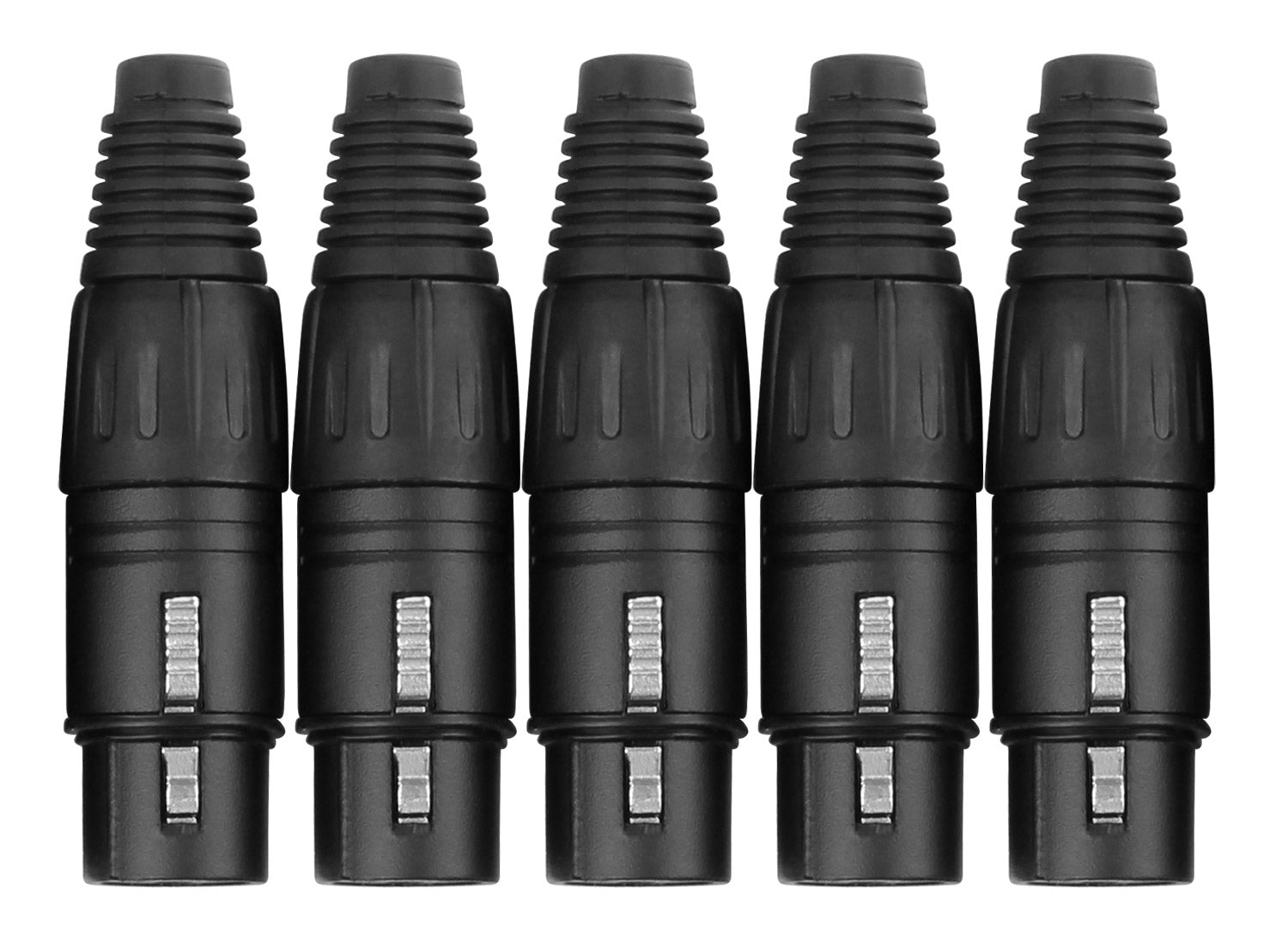 Produktbild von Pronomic XFPLUG Black XLR Stecker female - 5er Pack
