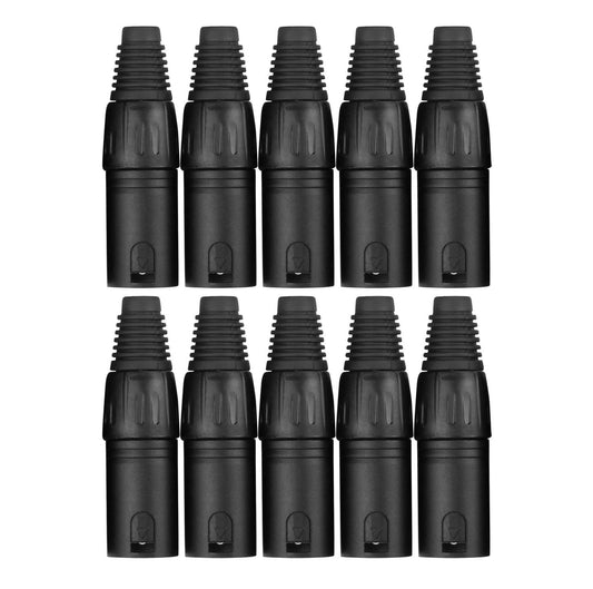 Produktbild von Pronomic XMPLUG Black XLR Stecker male - 10er Pack
