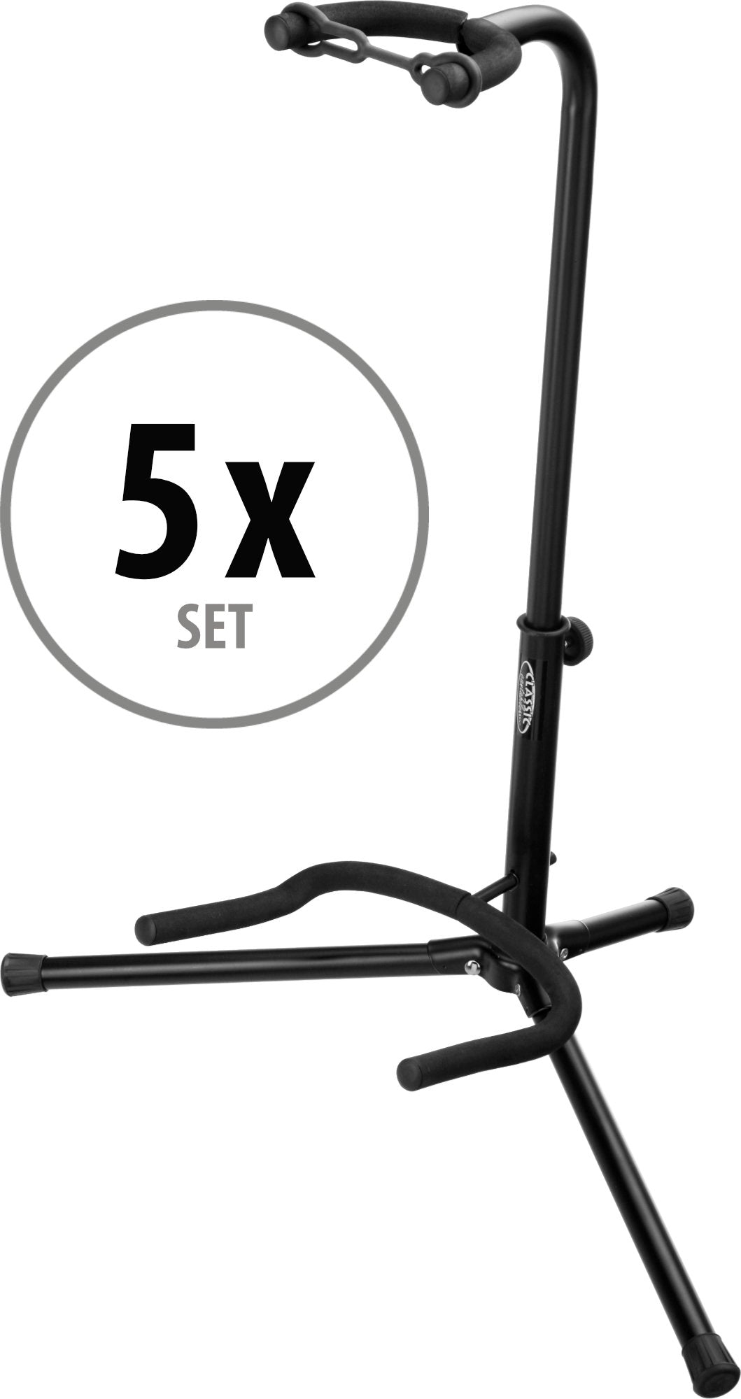 Produktbild von Classic Cantabile GS-2008 Gitarrenständer Deluxe 5x Set