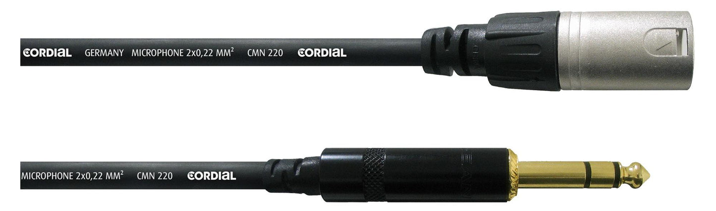 Produktbild von Cordial CFM 3 MV Stereoklinke/XLR Kabel 3 m Schwarz