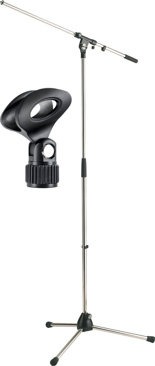 Produktbild von K&M 210/2 Mikrofonstativ verchromt Set inkl. Klemme