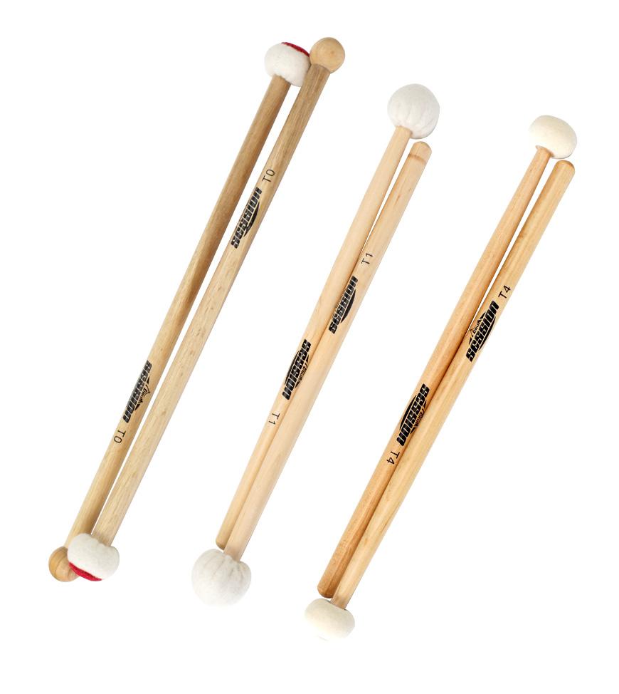 Produktbild von XDrum Paukenschlägel Set mit 3 Paar: Soft, Medium, Hard