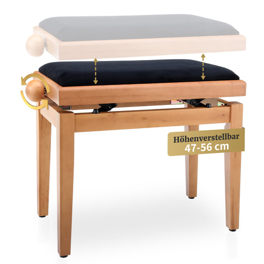 Produktbild von Classic Cantabile Pianobank Kirsche Hell Matt