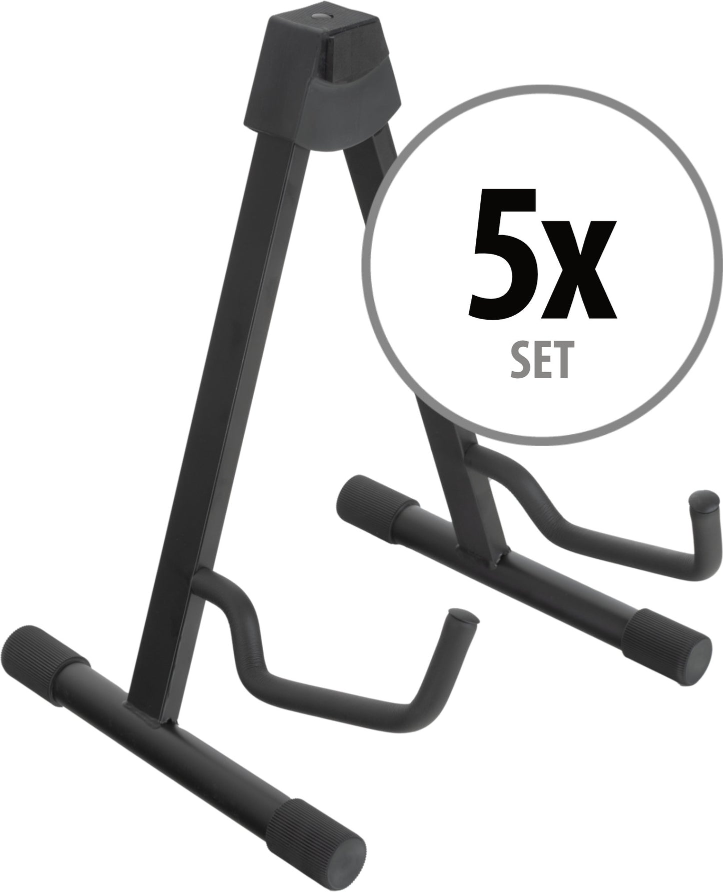 Produktbild von Classic Cantabile GS-2009A Gitarrenständer für Akustikgitarren und -bässe 5x Set