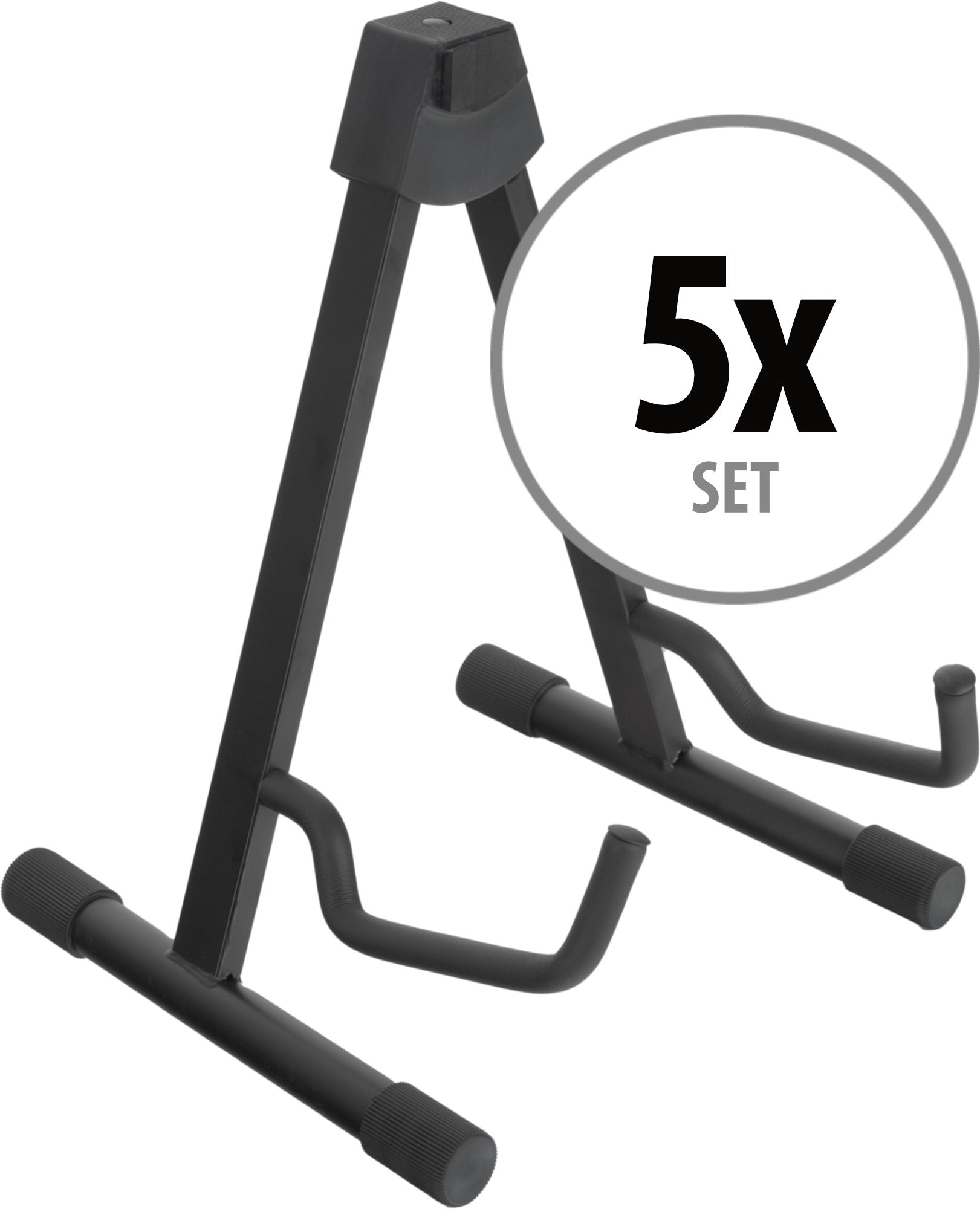 Produktbild von Classic Cantabile GS-2009A Gitarrenständer für Akustikgitarren und -bässe 5x Set