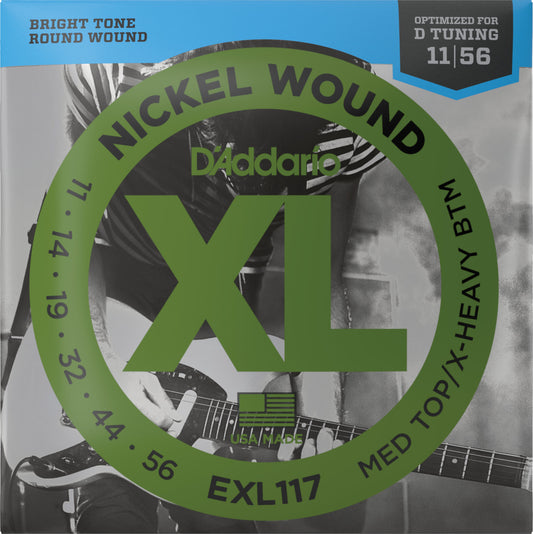 Produktbild von D'Addario EXL117 Medium Top/Extra Heavy Bottom